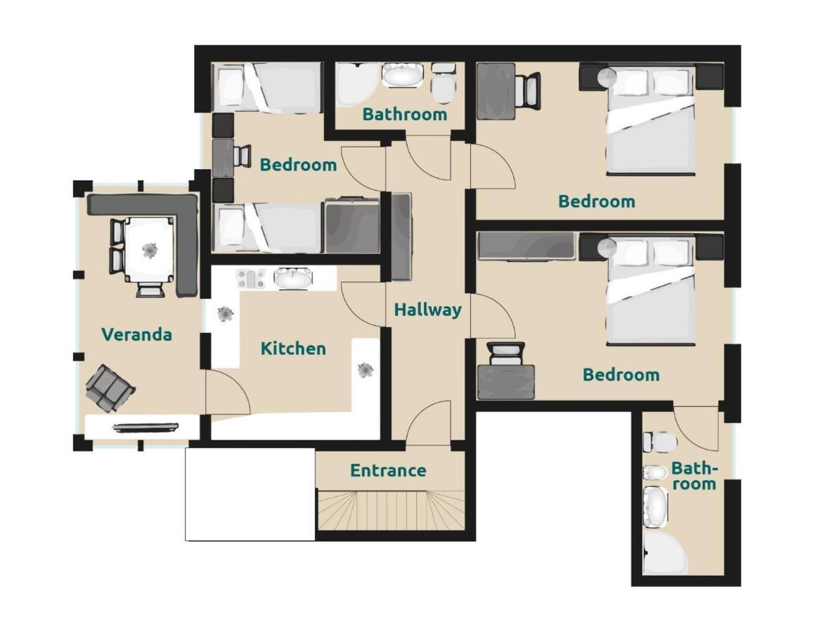 Santa Cristina Val Gardena Villa Alpina Apartments מראה חיצוני תמונה